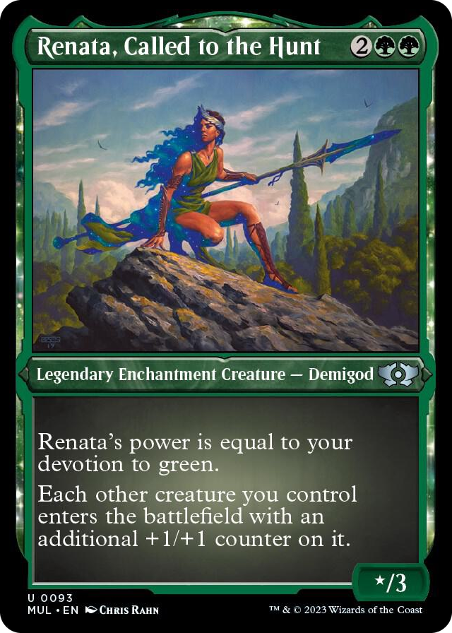 Renata, Called to the Hunt (Foil Etched) #93 U - March of the Machine: Multiverse Legends Pokemon card