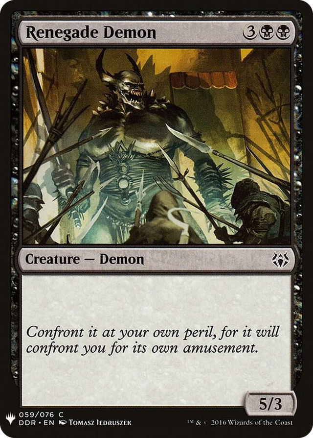 0059 Renegade Demon C The List Reprints