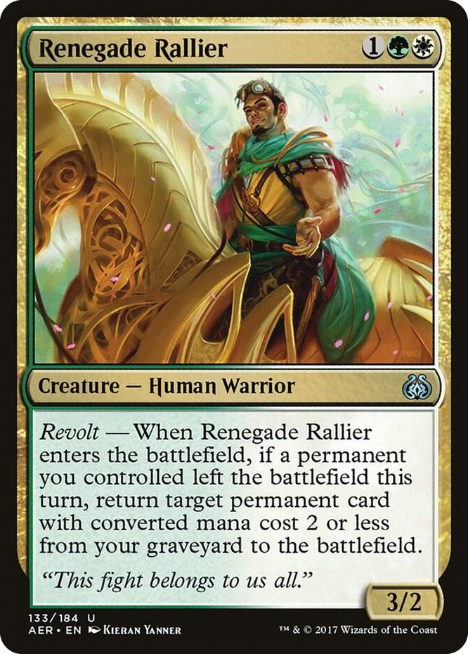 Renegade Rallier #133 U - Aether Revolt Pokemon card