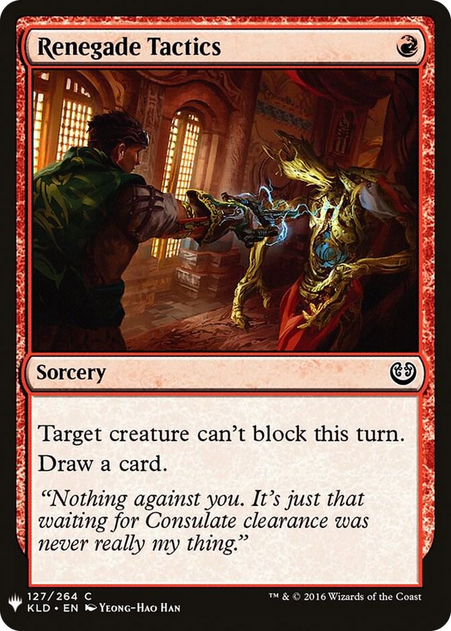 0127 Renegade Tactics (KLD) C The List Reprints