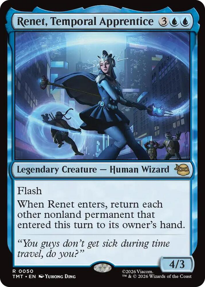 Renet, Temporal Apprentice #50 R - Teenage Mutant Ninja Turtles Pokemon card