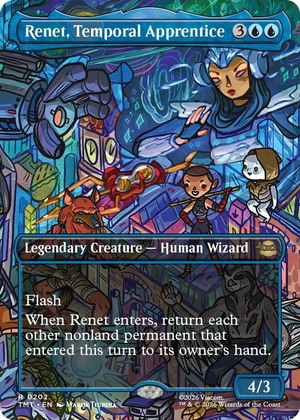 0202 Renet, Temporal Apprentice (Borderless) R Teenage Mutant Ninja Turtles