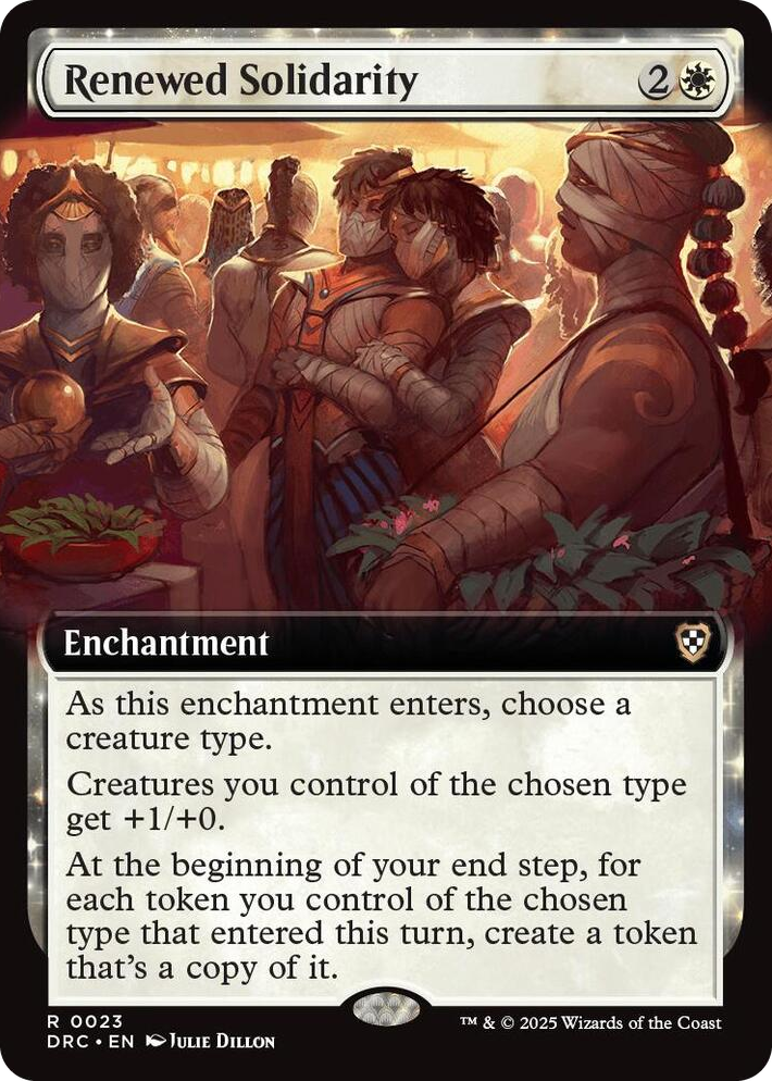0023 Renewed Solidarity (Extended Art) R Commander: Aetherdrift