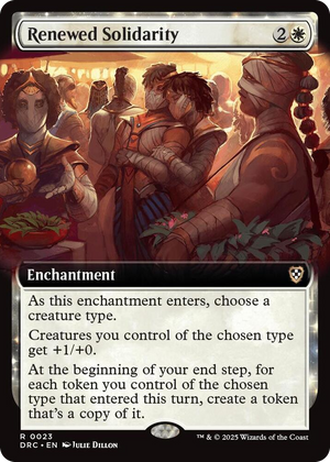0023 Renewed Solidarity (Extended Art) R Commander: Aetherdrift