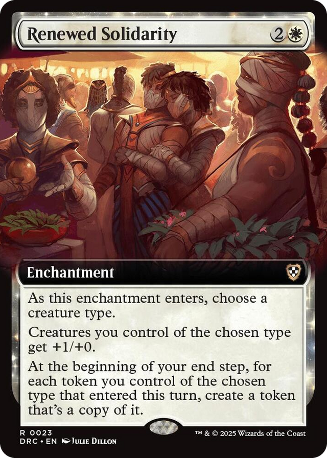 0023 Renewed Solidarity (Extended Art) R Commander: Aetherdrift
