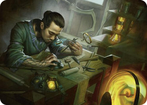 0010 Renowned Weaponsmith Art Card S Art Series: Commander Masters
