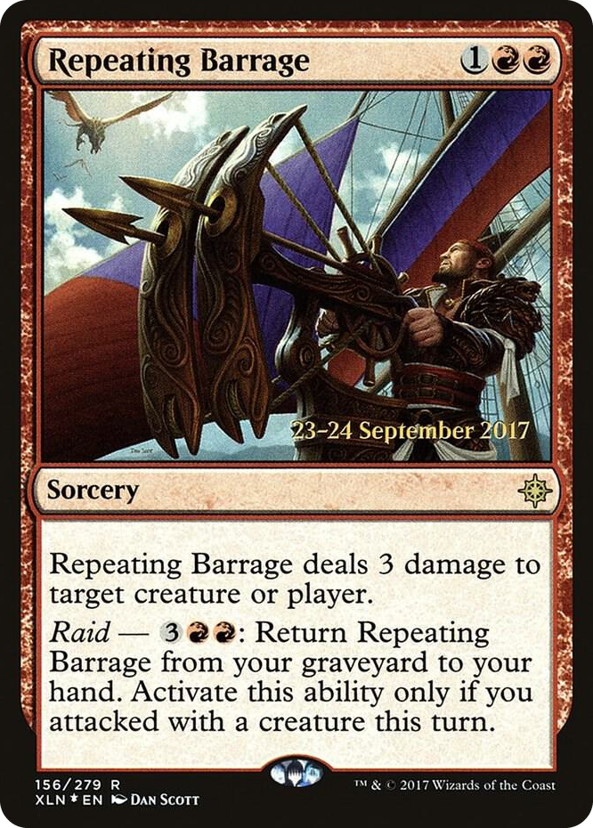 0156 Repeating Barrage R Prerelease Cards