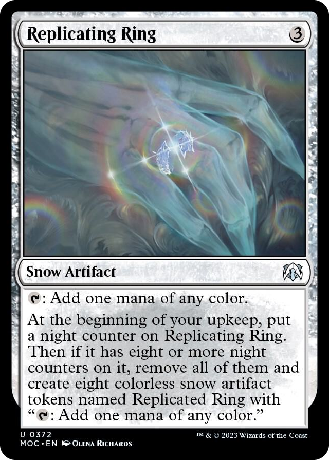 Replicating Ring #372 U - Commander: March of the Machine Pokemon card