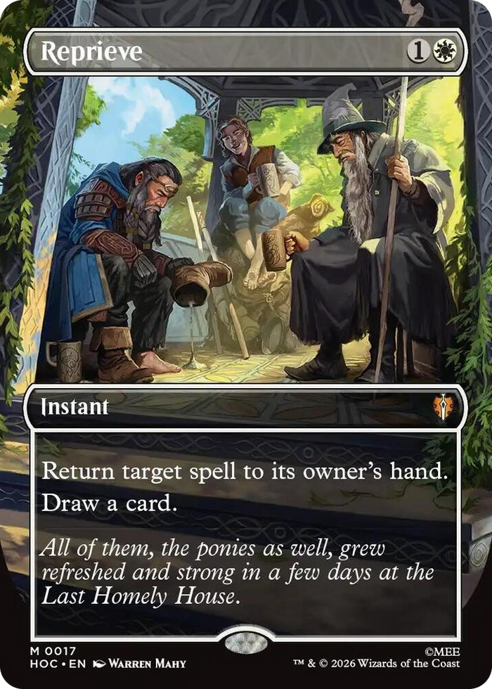 Reprieve (Borderless) #17 M - The Hobbit: Eternal-Legal Pokemon card