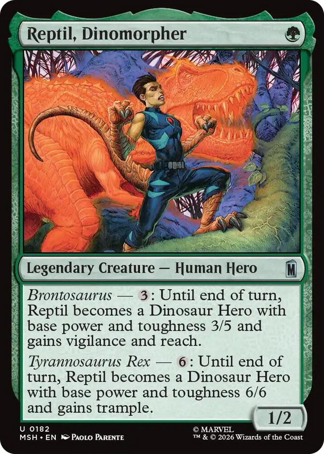 0182 Reptil, Dinomorpher U Marvel Super Heroes