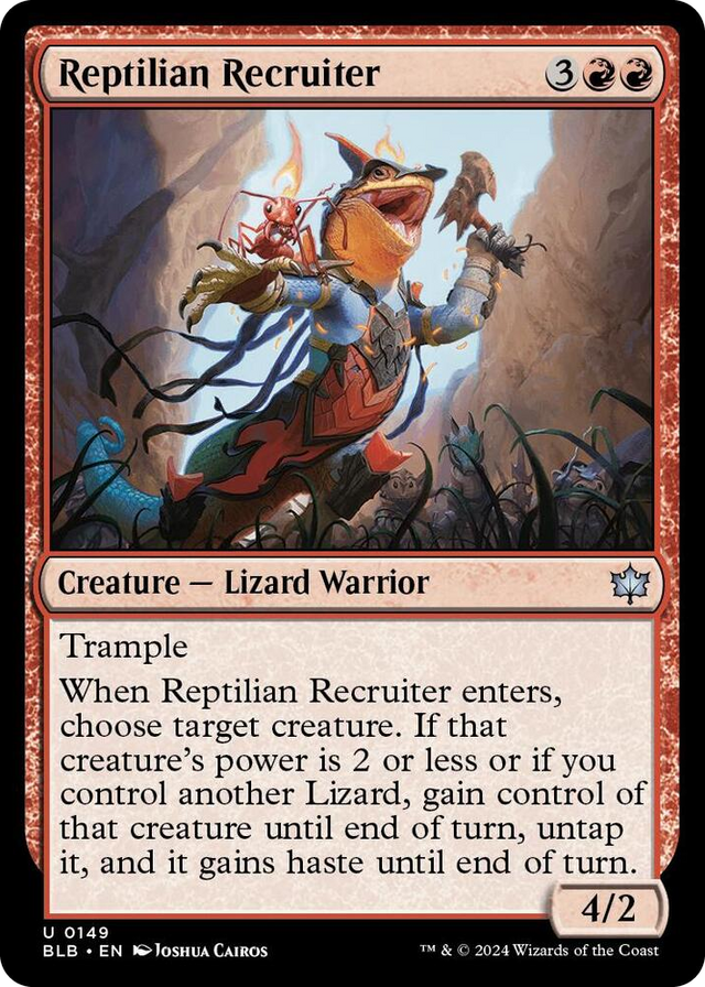 0149 Reptilian Recruiter U Bloomburrow