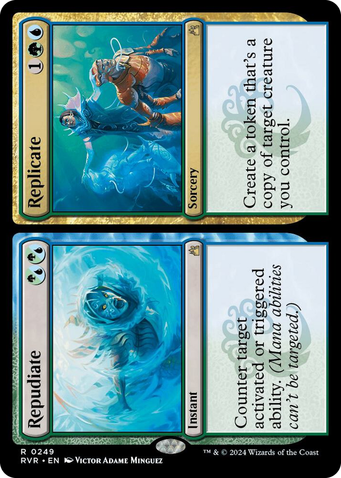 Repudiate // Replicate #249 R - Ravnica Remastered Pokemon card