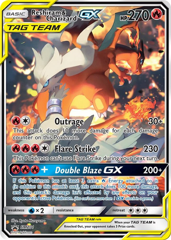 SM201 Reshiram & Charizard GX - SM201 Promo SM Promos