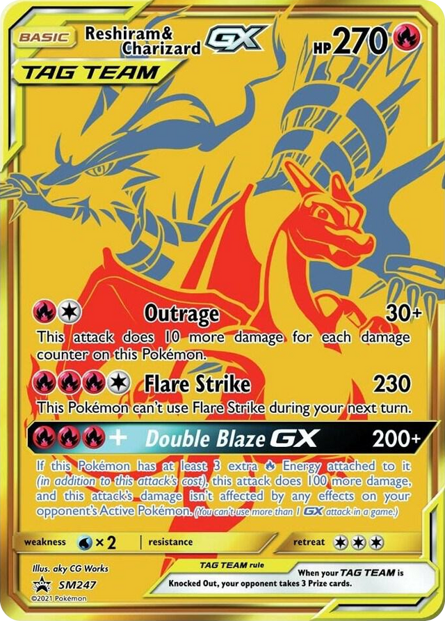 SM247 Reshiram & Charizard GX - SM247 Promo SM Promos