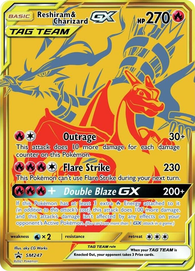 SM247 Reshiram & Charizard GX - SM247 Promo SM Promos