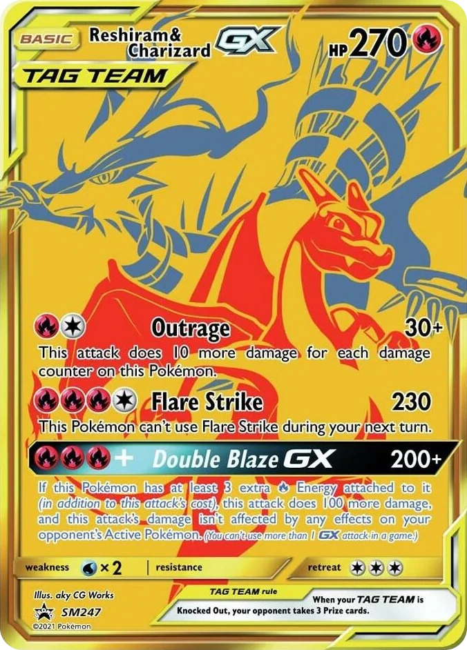SM247 Reshiram & Charizard GX - SM247 Promo SM Promos