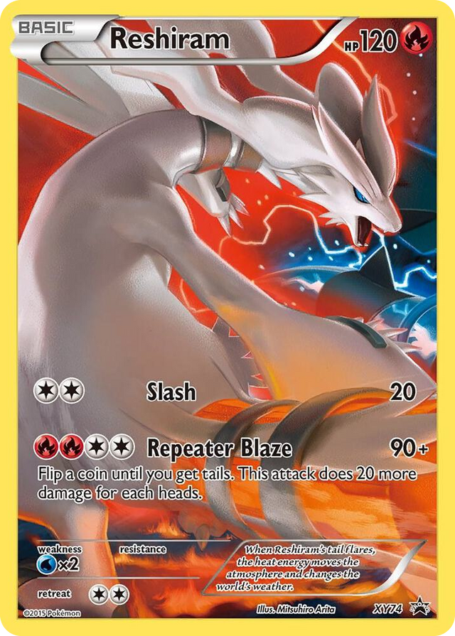 XY074 Reshiram (Full Art Promo) Promo XY Promos