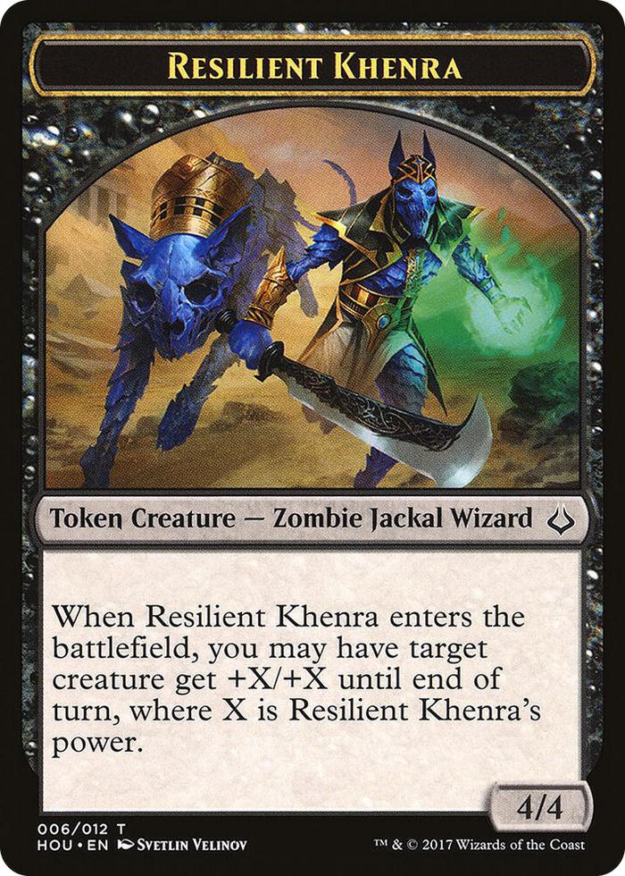 Resilient Khenra // Cat Double-Sided Token #6 T - Hour of Devastation Pokemon card