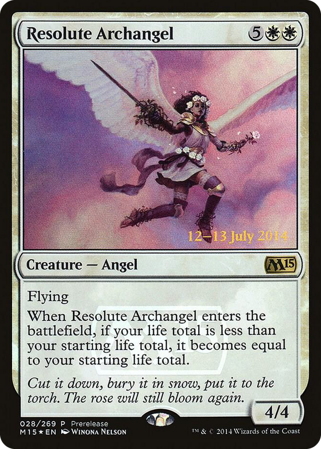 0028 Resolute Archangel R Prerelease Cards