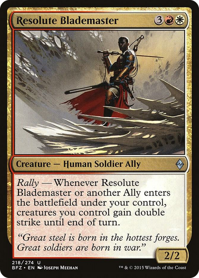 0218 Resolute Blademaster U Battle for Zendikar