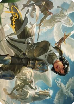 0013 Resolute Reinforcements Art Card (Gold-Stamped Signature) S Art Series: Dominaria United