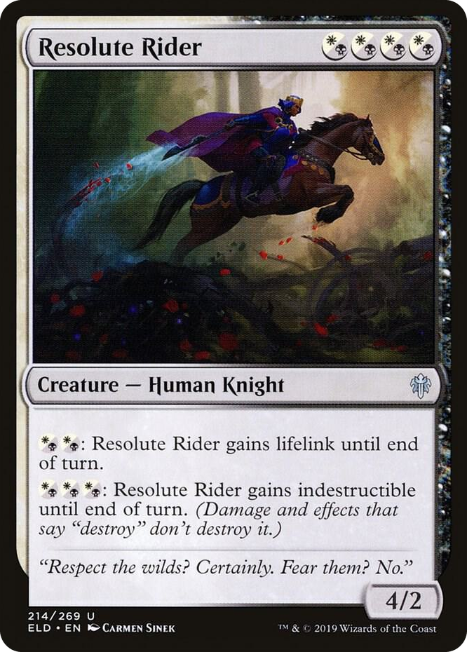 0214 Resolute Rider U Throne of Eldraine