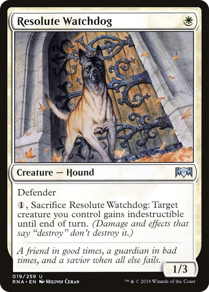 0019 Resolute Watchdog U Ravnica Allegiance