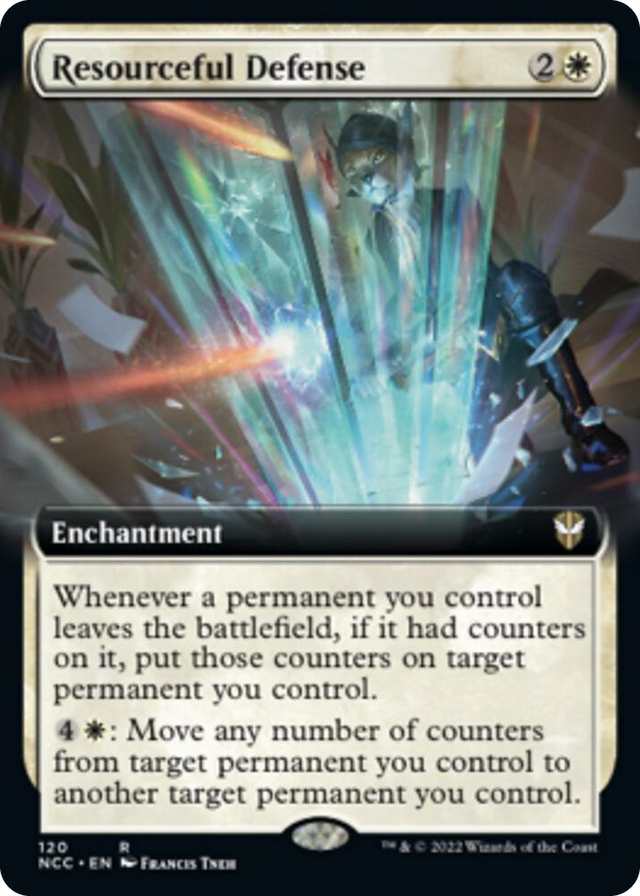0120 Resourceful Defense (Extended Art) R Commander: Streets of New Capenna