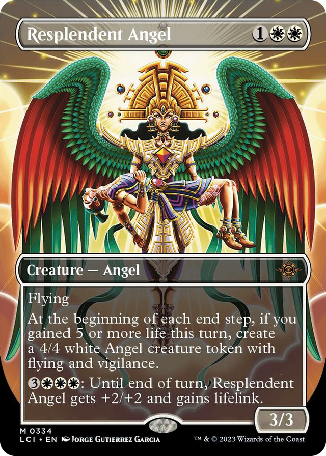 0334 Resplendent Angel (Borderless) M The Lost Caverns of Ixalan