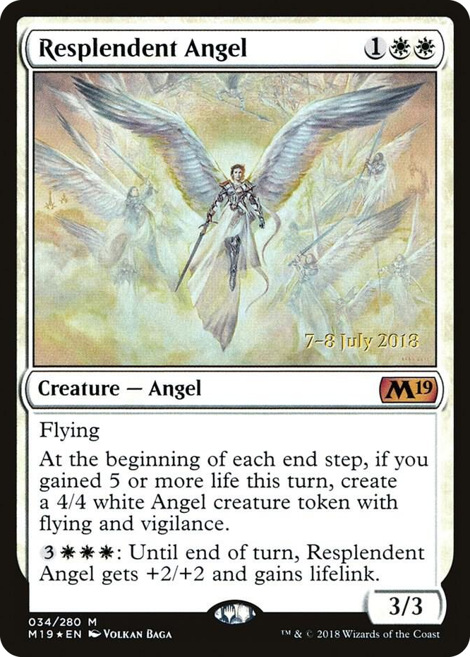 0034 Resplendent Angel (M19) M Prerelease Cards