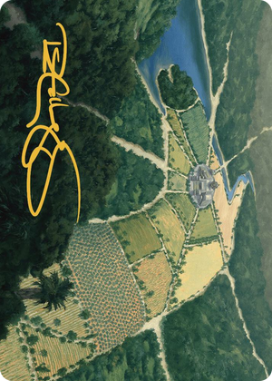 0043 Restless Prairie Art Card (Gold-Stamped Signature) S Art Series: The Lost Caverns of Ixalan