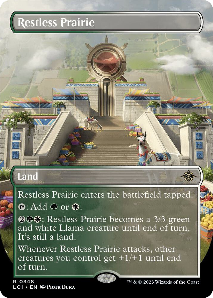 0348 Restless Prairie (Borderless) R The Lost Caverns of Ixalan