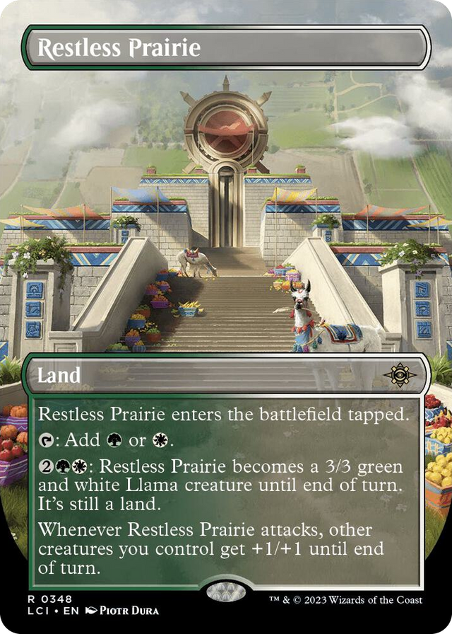 0348 Restless Prairie (Borderless) R The Lost Caverns of Ixalan