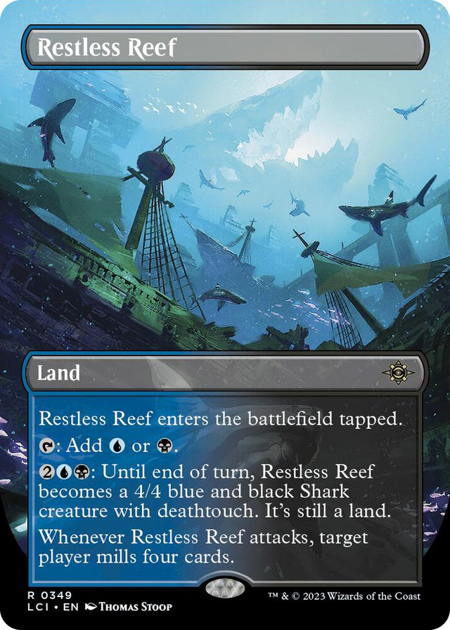 0349 Restless Reef (Borderless) R The Lost Caverns of Ixalan