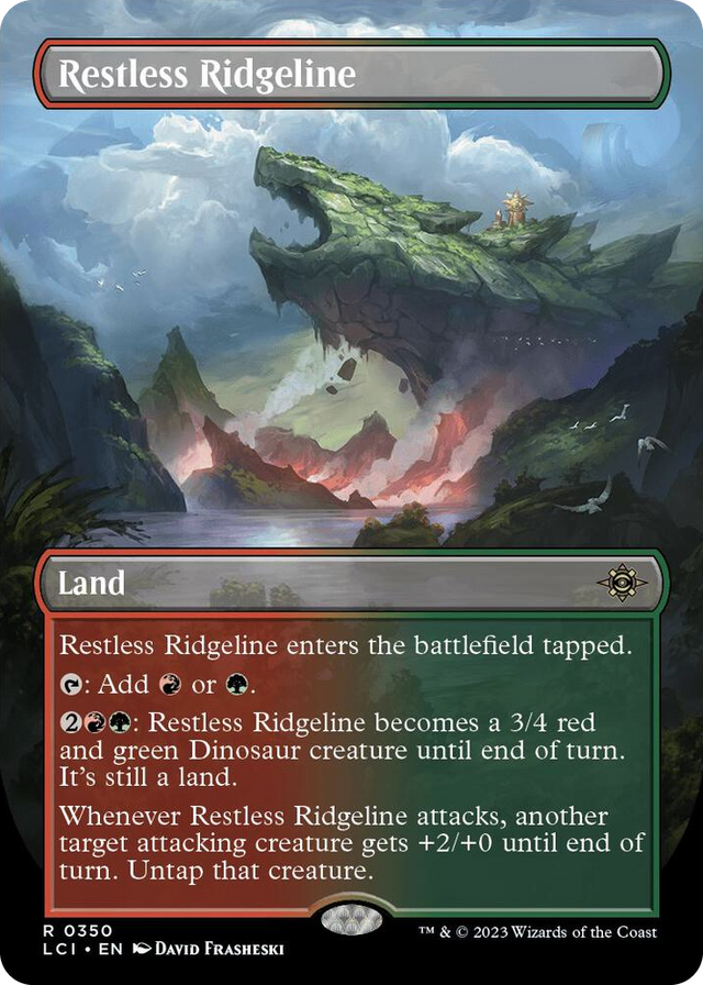 0350 Restless Ridgeline (Borderless) R The Lost Caverns of Ixalan