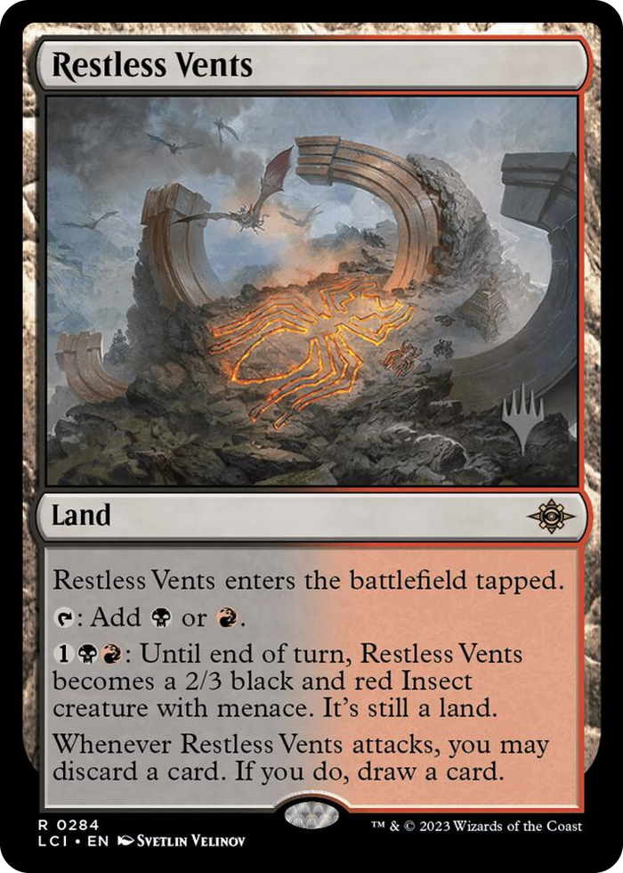 Restless Vents #284 R - Promo Pack: The Lost Caverns of Ixalan Pokemon card