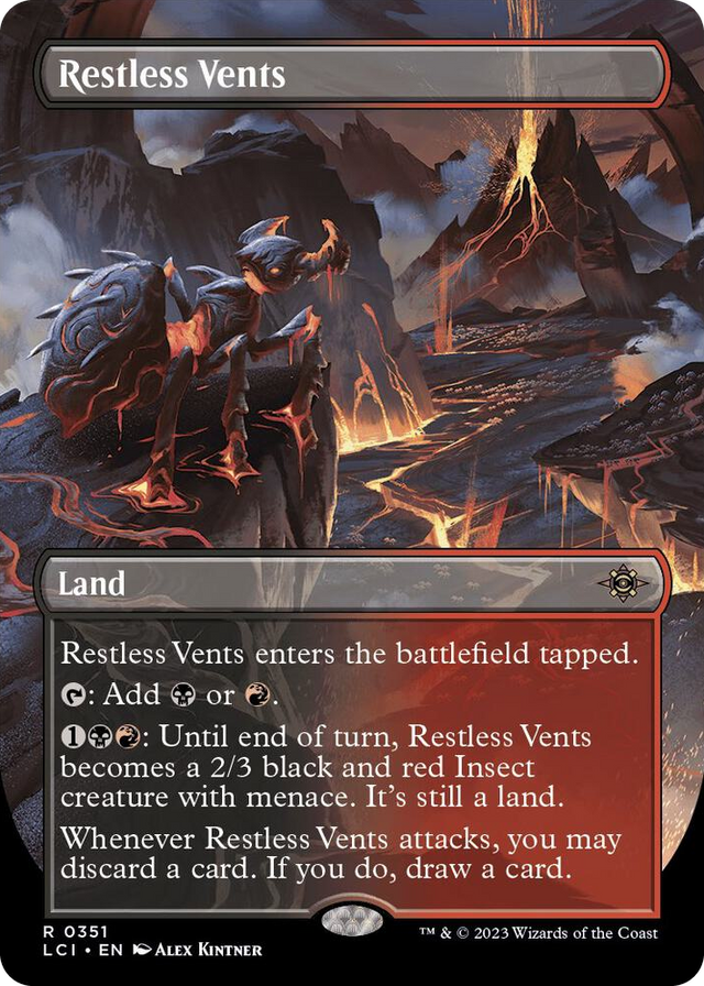 0351 Restless Vents (Borderless) R The Lost Caverns of Ixalan