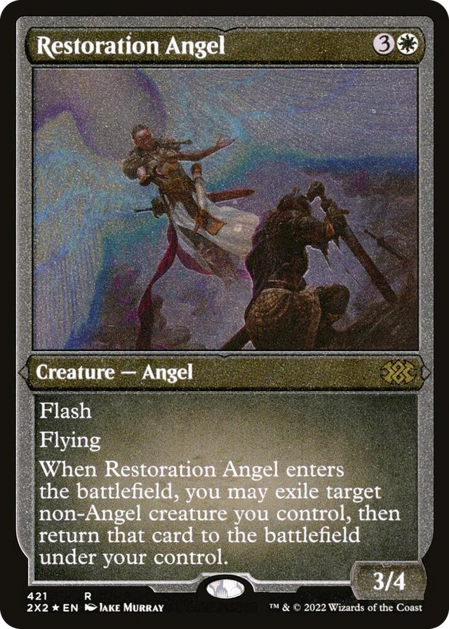 0421 Restoration Angel (Foil Etched) R Double Masters 2022