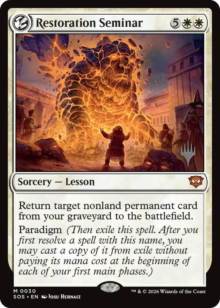 0030 Restoration Seminar M Promo Pack: Secrets of Strixhaven