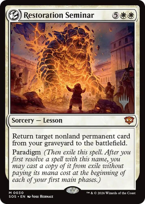 0030 Restoration Seminar M Promo Pack: Secrets of Strixhaven