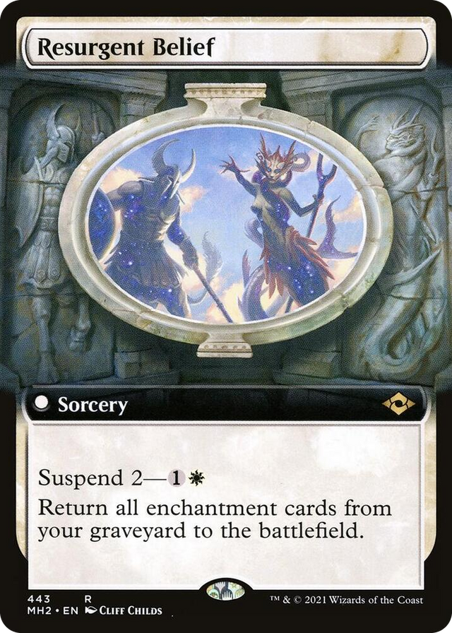 0443 Resurgent Belief (Extended Art) R Modern Horizons 2