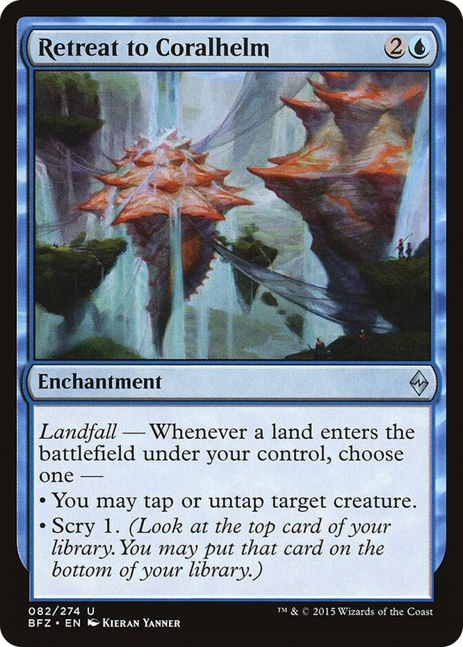 Retreat to Coralhelm #82 U - Battle for Zendikar Pokemon card