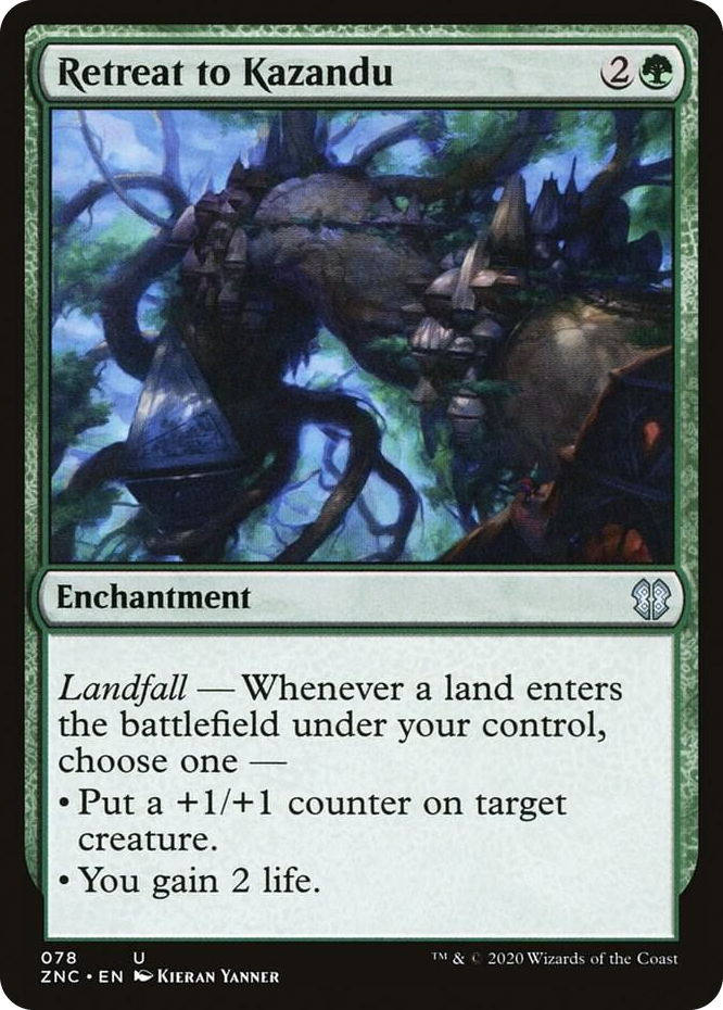 0078 Retreat to Kazandu U Commander: Zendikar Rising