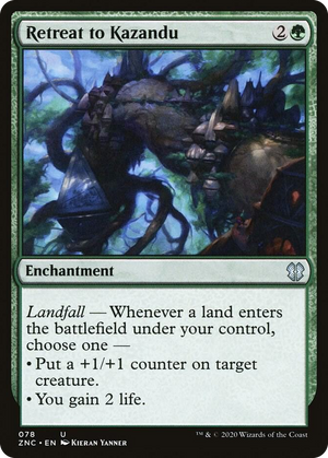 0078 Retreat to Kazandu U Commander: Zendikar Rising