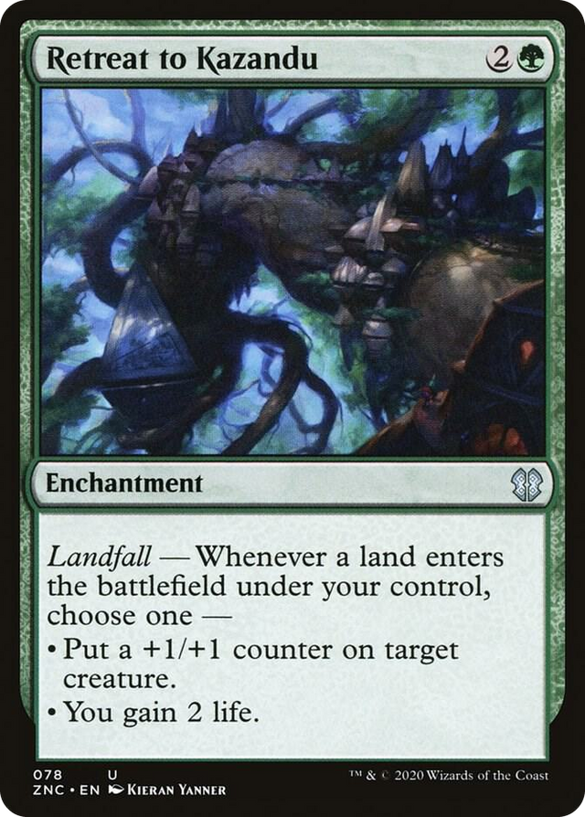 0078 Retreat to Kazandu U Commander: Zendikar Rising