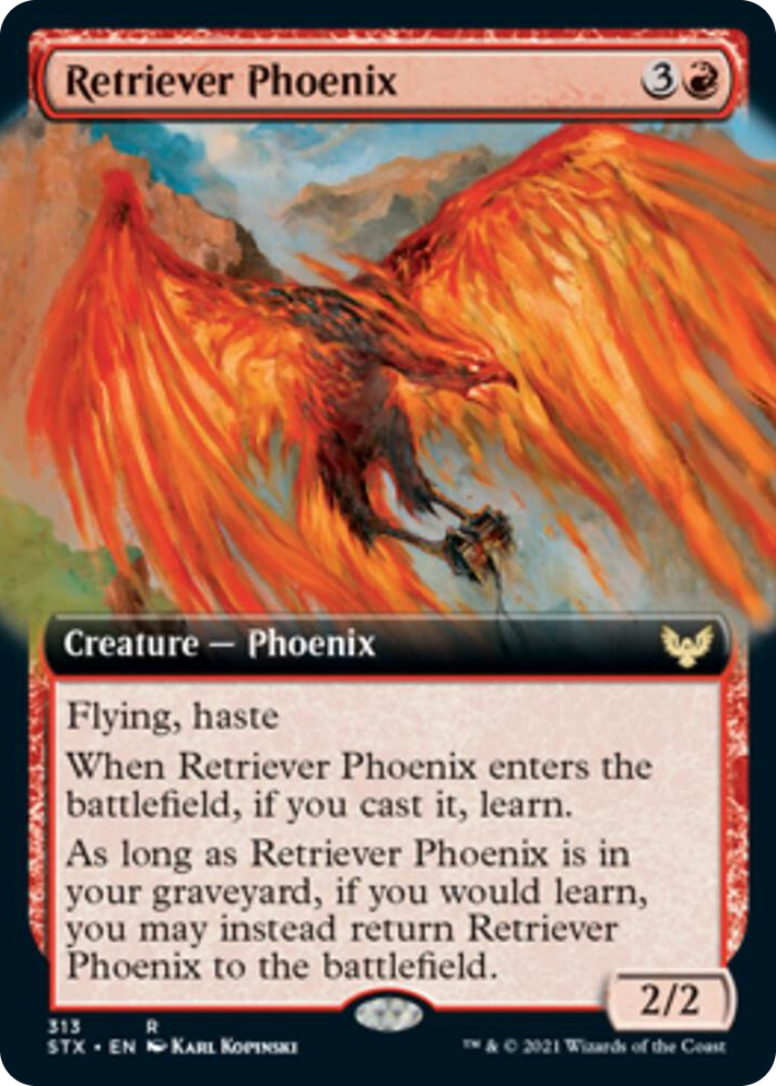 0313 Retriever Phoenix (Extended Art) R Strixhaven: School of Mages