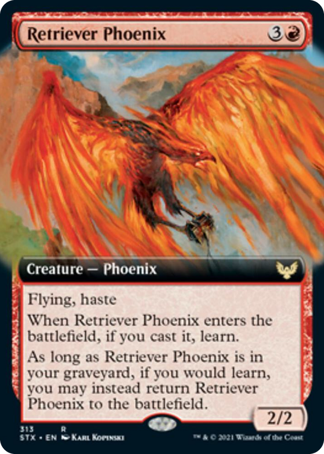 0313 Retriever Phoenix (Extended Art) R Strixhaven: School of Mages