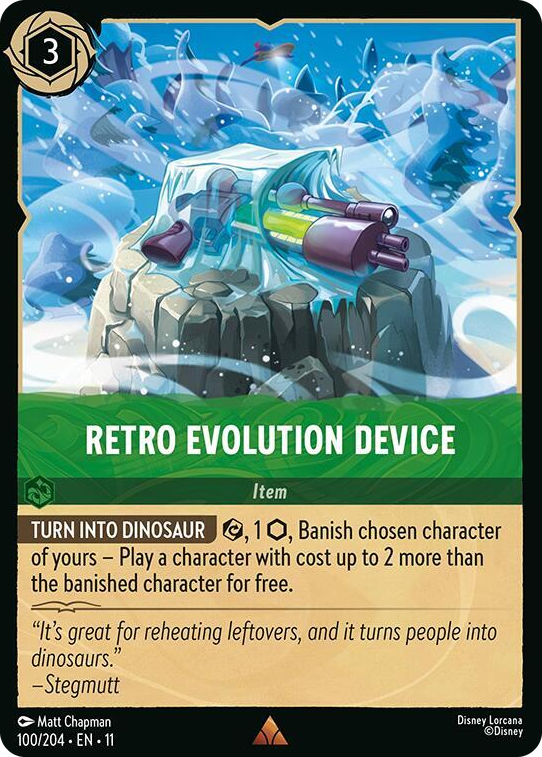 0100 Retro Evolution Device Rare Winterspell
