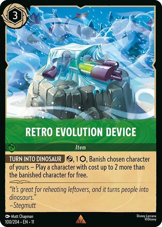 0100 Retro Evolution Device Rare Winterspell