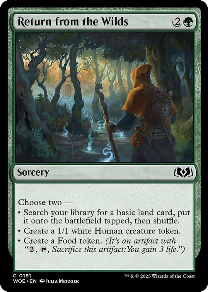 0181 Return from the Wilds C Wilds of Eldraine